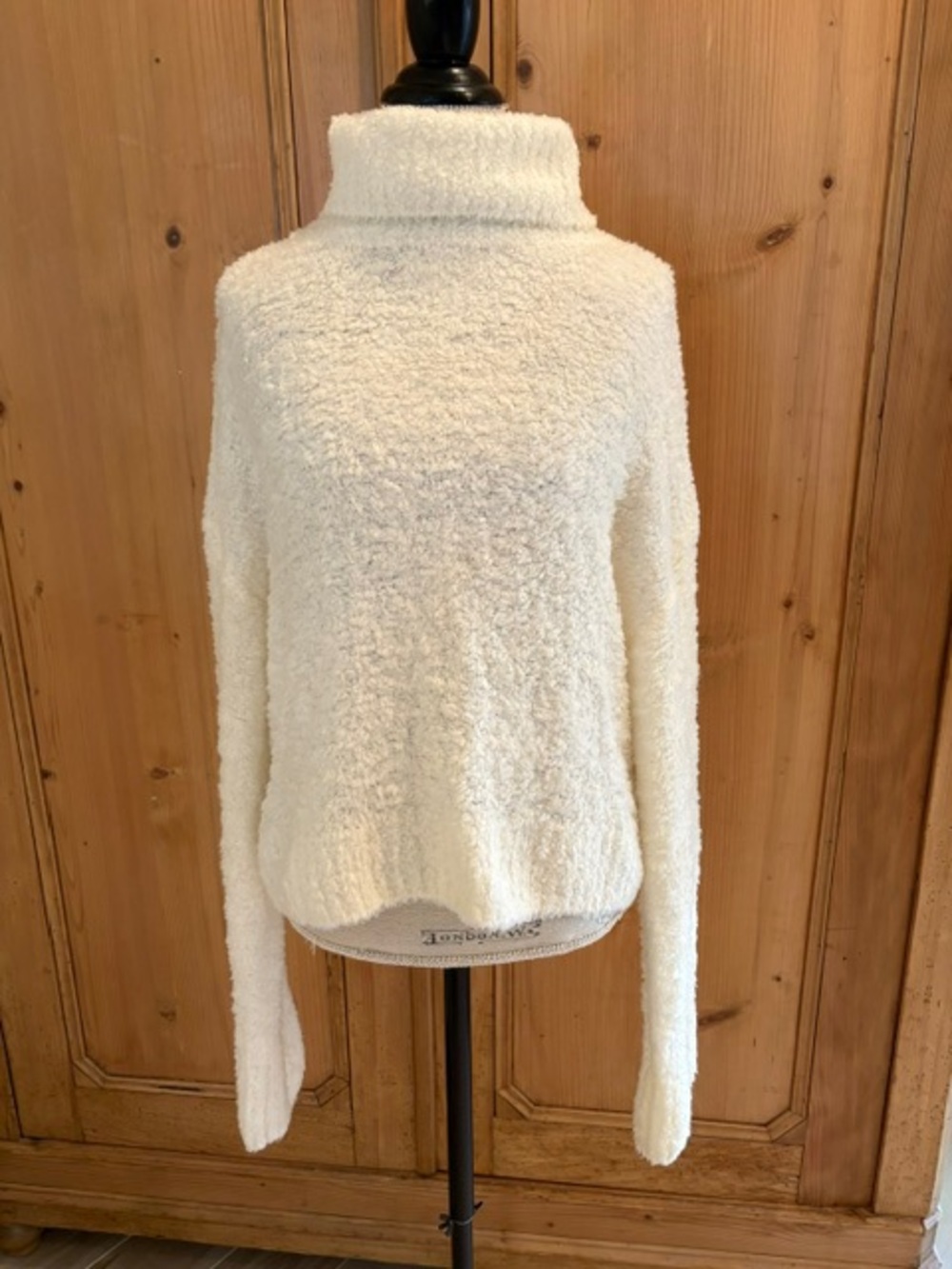 STAUD Cozy Cream Turtleneck Sweater